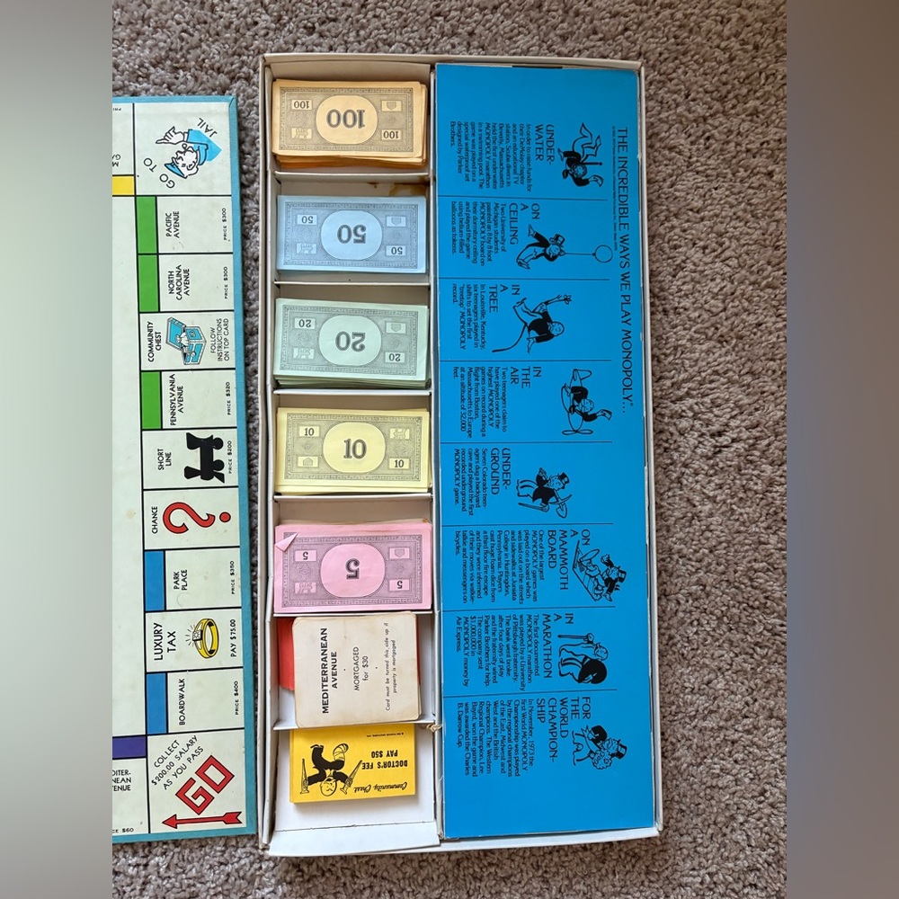 1970 Monopoly Board Game - Picture 2 of 10